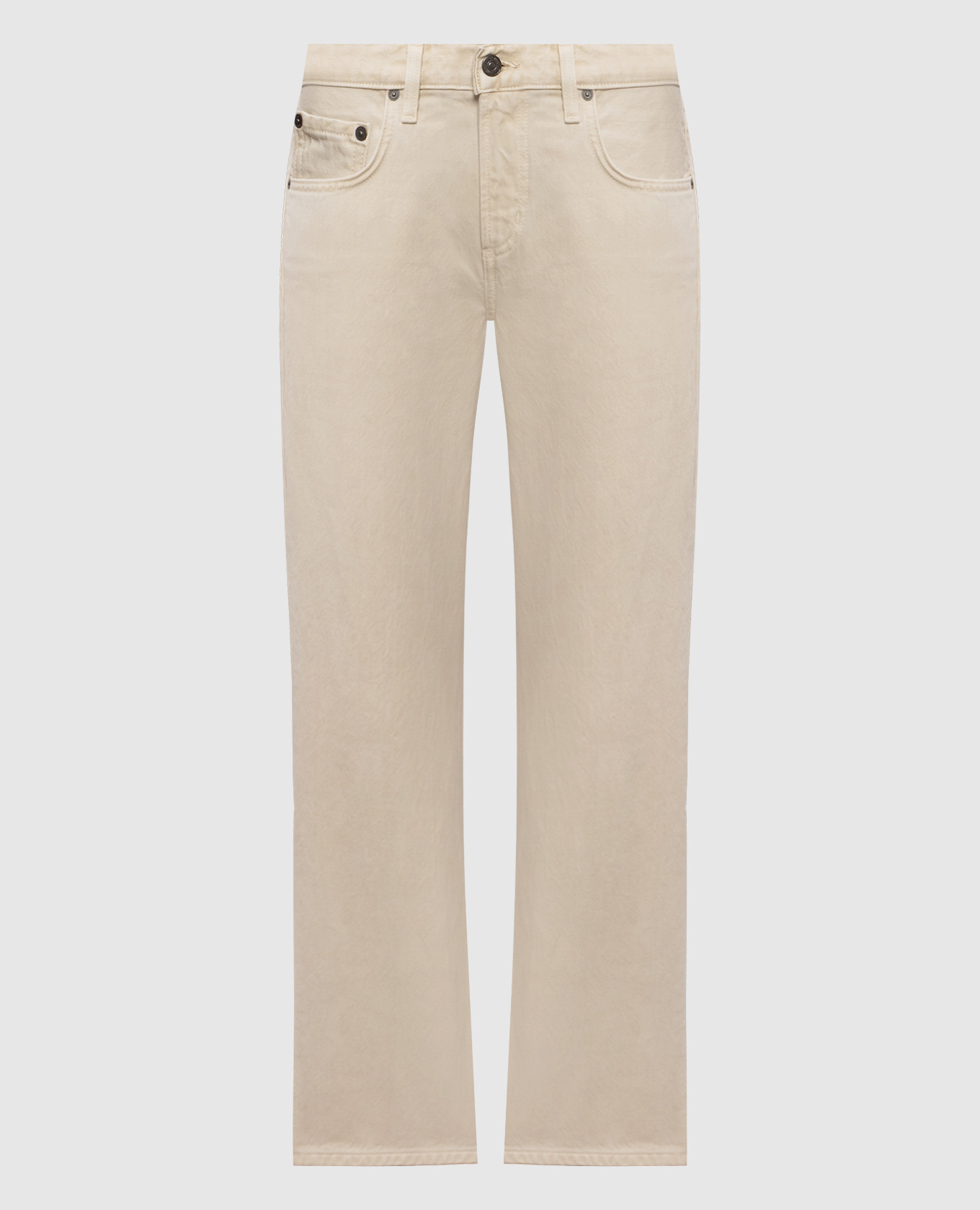 Faye beige jeans with logo patch CITIZENS OF HUMANITY