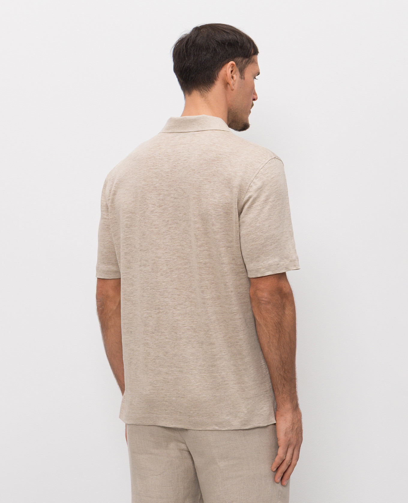 

Beige hemp polo shirt Sease