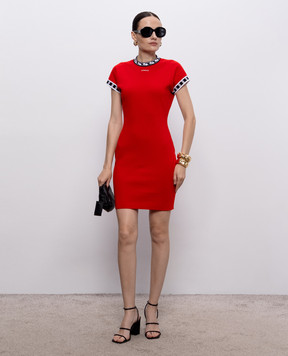 Versace Red dress with contrasting pattern 10257671A18356