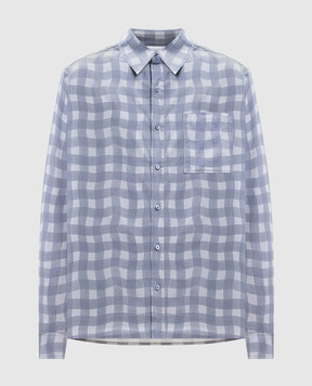 Axel Arigato Grey Distort Gingham Check Shirt A3876001