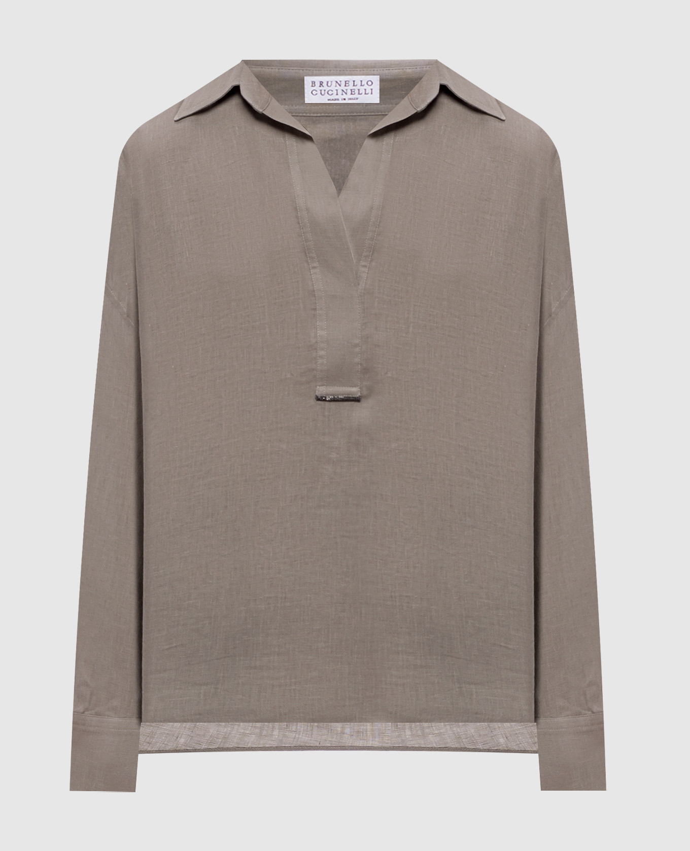 

Green linen shirt Brunello Cucinelli