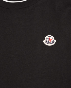Moncler ENFANT Children's black T-shirt L29548C0000889AFV