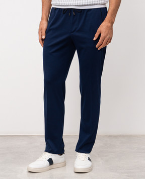 Stefano Ricci Blue wool pants M1T6100160MA0033