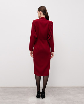 Jacob Lee Burgundy silk dress with a scent WD2005AW25NR