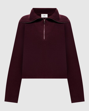 Solotre Burgundy wool sweater M3AC0001