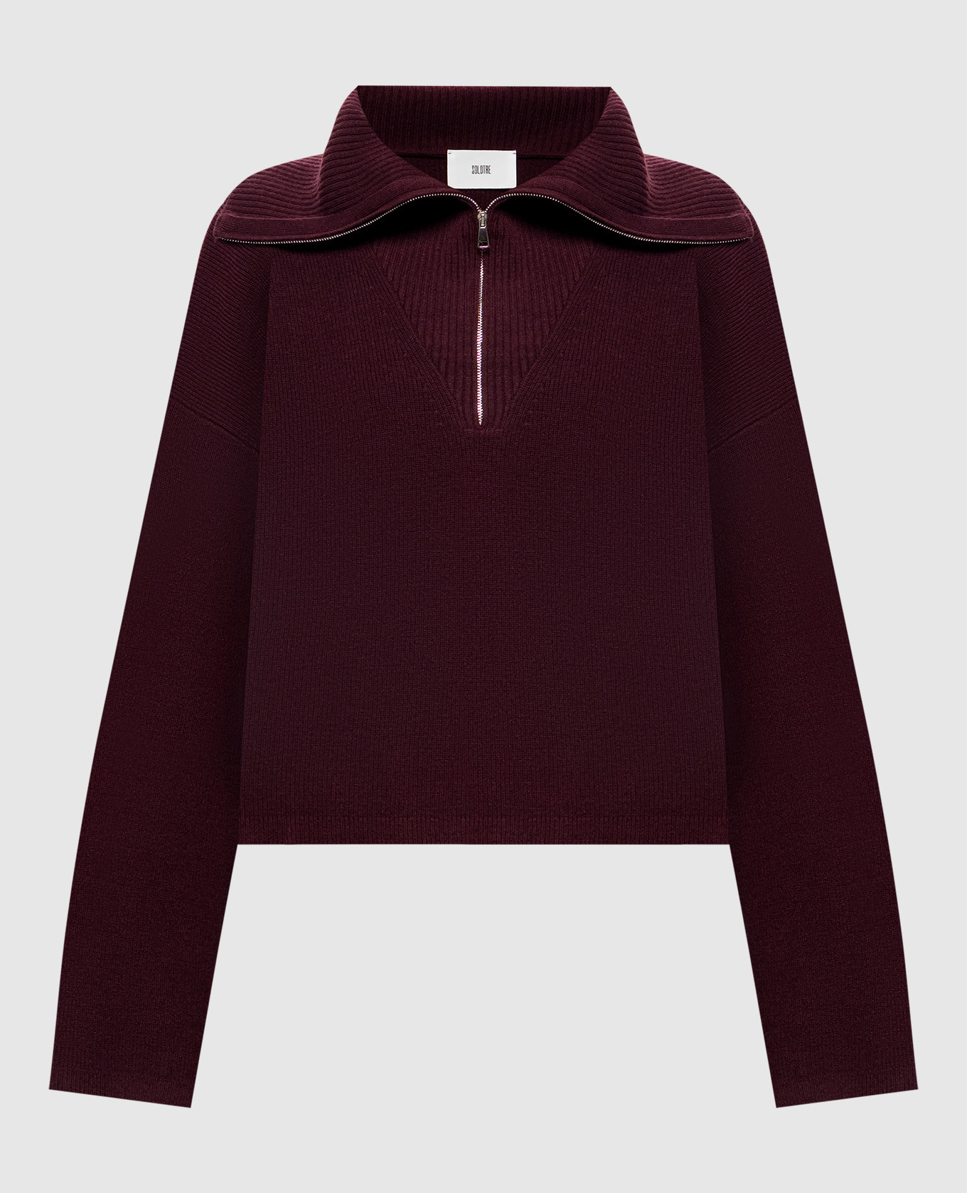 Burgundy wool sweater