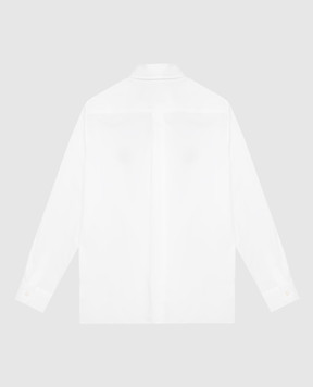Dolce&Gabbana Children's white shirt with monogram embroidery L43S23G7P6F