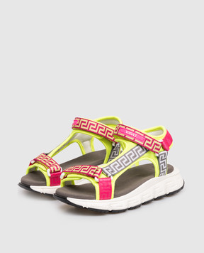 Versace Trigreca children's sandals with pattern 10224941A166242833