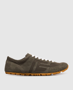 Balmain Racer 45 khaki combination sneakers GM0VI408TRNC