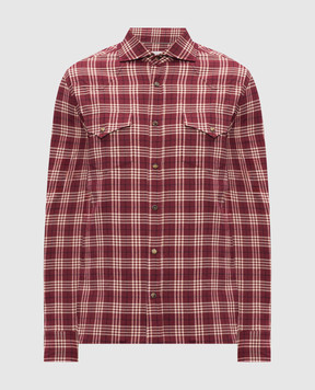 Brunello Cucinelli Red checkered button-down shirt MY6554008