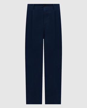 Valentino Blue pants with emblem 8V3RBO20ALS