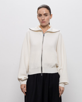Jacob Lee Ivory cashmere cardigan WWCJ0015AW26W