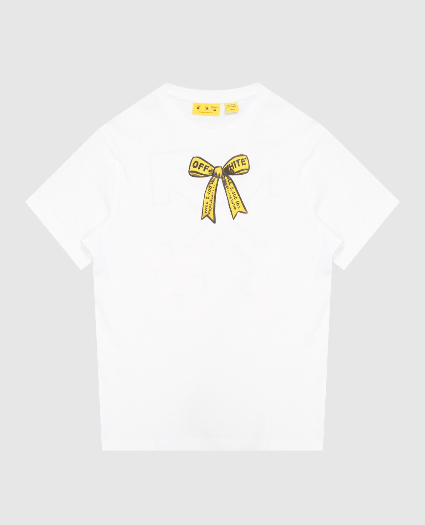 Children's white Industrial Logo T-shirt
