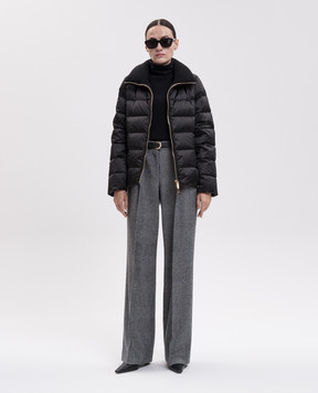 MooRER Black down jacket ARGENTEA ARGENTEASE3