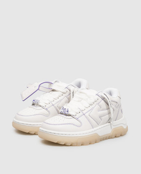 Off-White OOO Chunky white leather sneakers OF05741101
