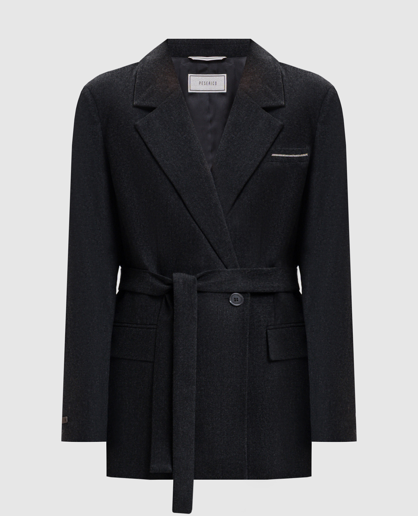 Gray wool and cashmere jacket