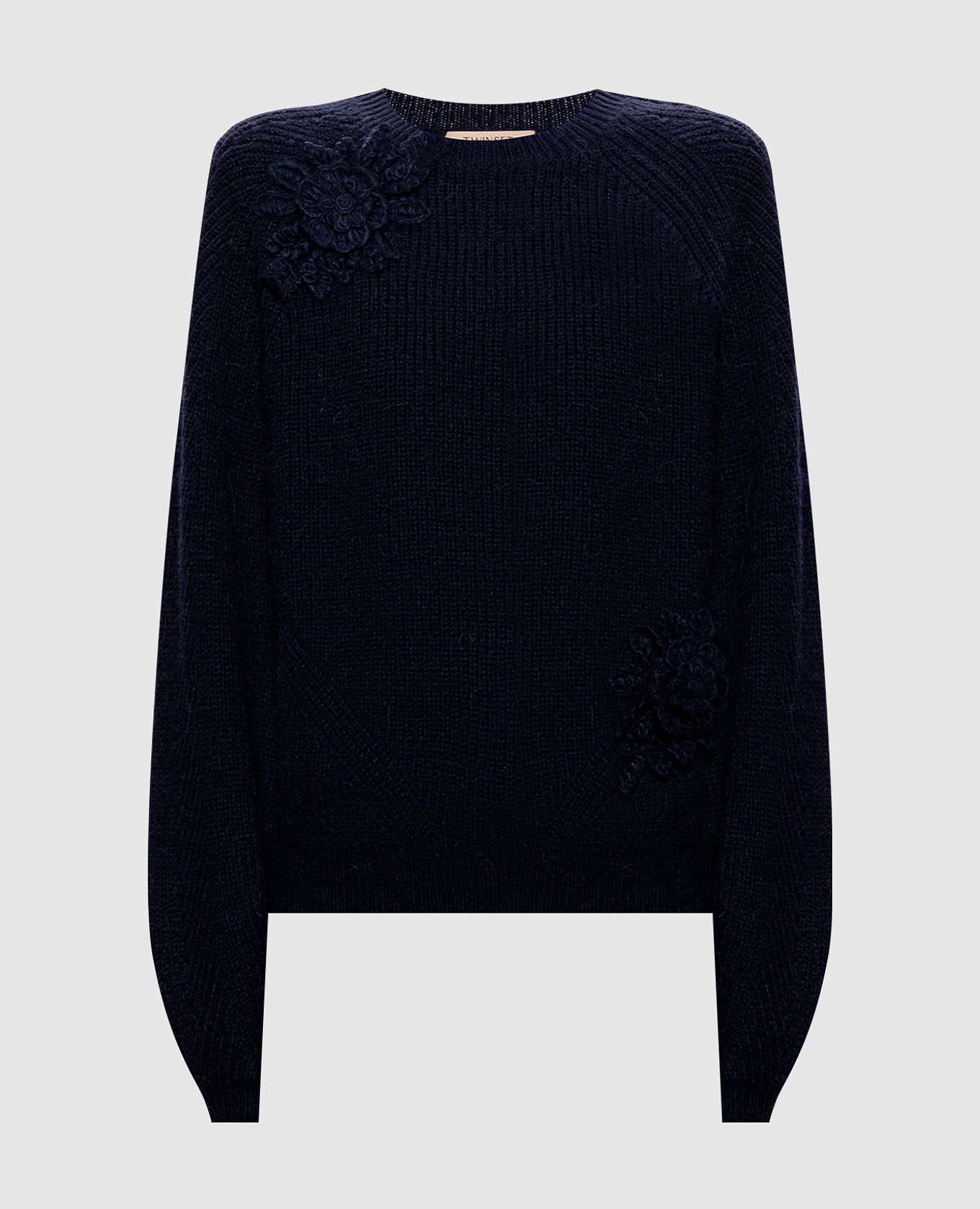 Blue alpaca wool sweater
