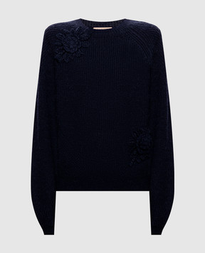 Twinset Blue alpaca wool sweater 262TT3190