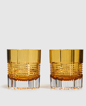 Artel Set of orange Viden crystal glasses G212VID1AM