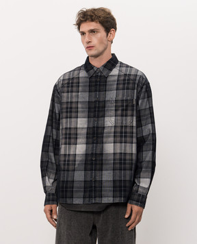Juun.j Blue checkered shirt JC6864P213