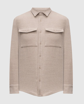 Doriani Cashmere Beige wool shirt 848T125T125