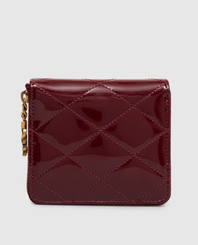 Saint Laurent Burgundy patent leather wallet 862522AAGGC