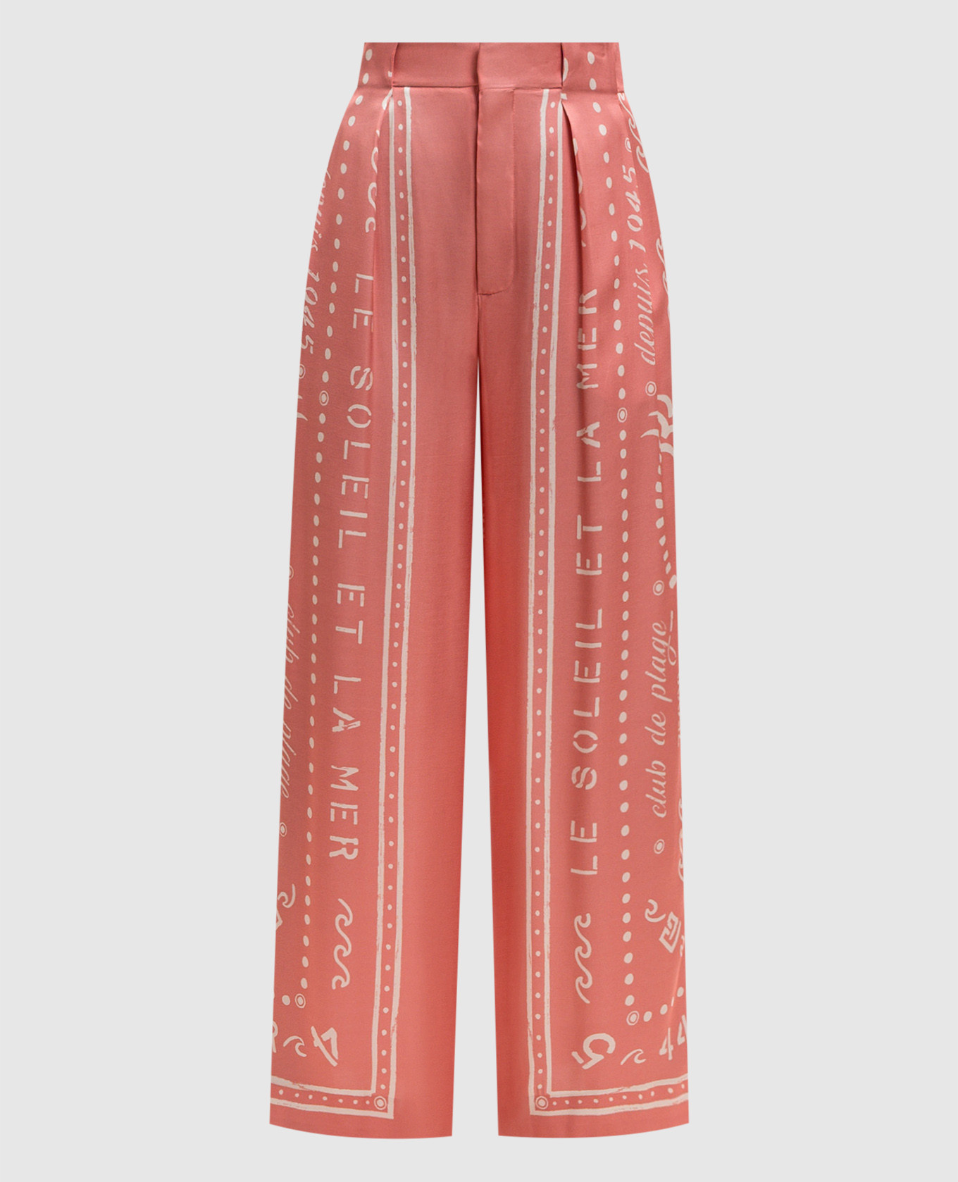 Pink pants and branded print