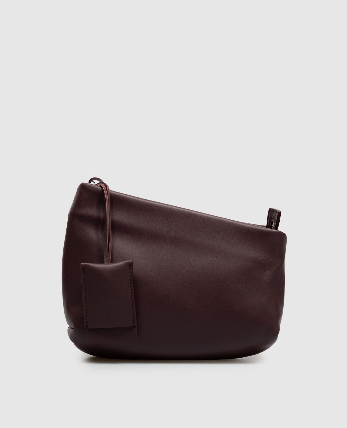 Burgundy leather bag Fantasmino