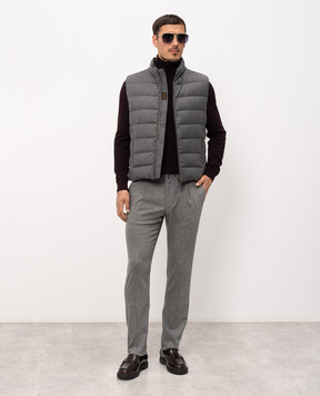 MooRER ANTON gray wool pants ANTONFSR