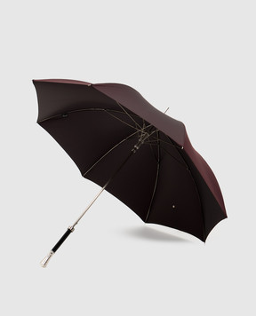 Pasotti Burgundy umbrella-cane with engraving OMITUO478RASOSERGE17
