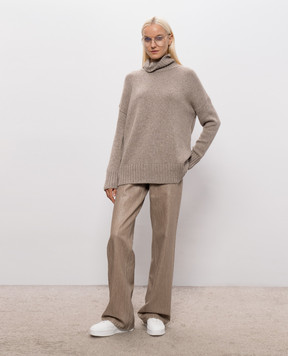 Allude Beige wool and cashmere sweater 26517633