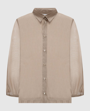 Peserico Beige blouse with silk S0601308372