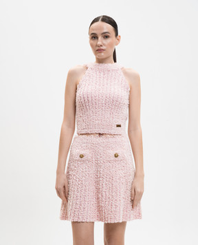 Balmain Pink turtleneck top GF0AB585KJ89