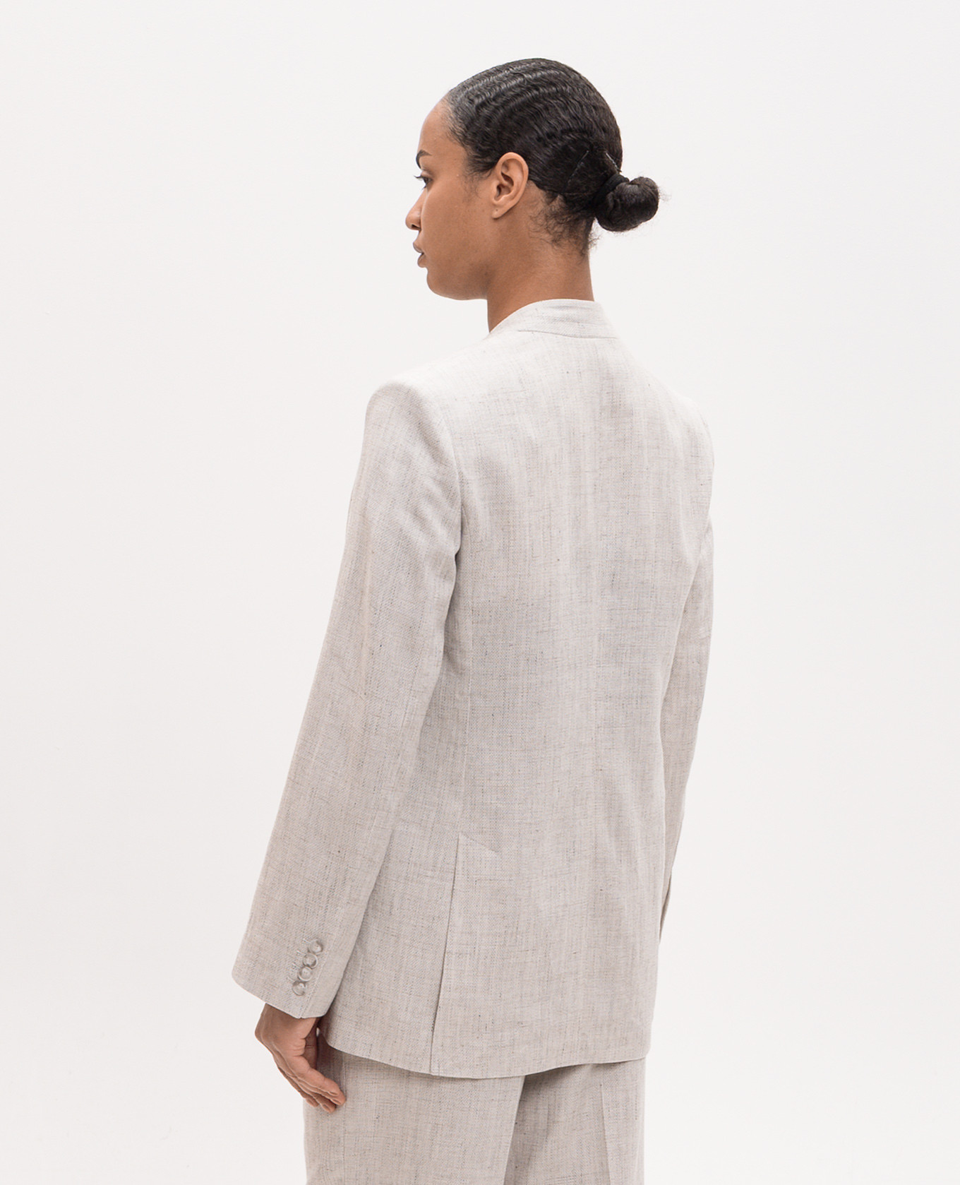 Grey Ferula jacket with linen JOSEPH 4