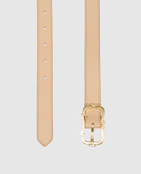 Agnona Beige leather belt L61003L8157