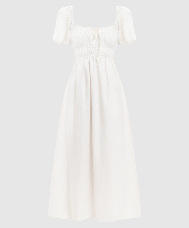 Faithfull - Brigitte white linen midi dress FFC05WHT - shop with European delivery at Symbol Faithfull - Brigitte white linen midi dress FFC05WHT - shop with European delivery at Symbol