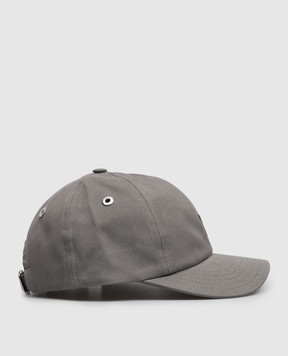 Ami Paris Gray cap with embroidered emblem UCP265AW0041