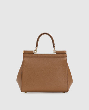Dolce&Gabbana Brown leather bag Sicily BB6003B1001