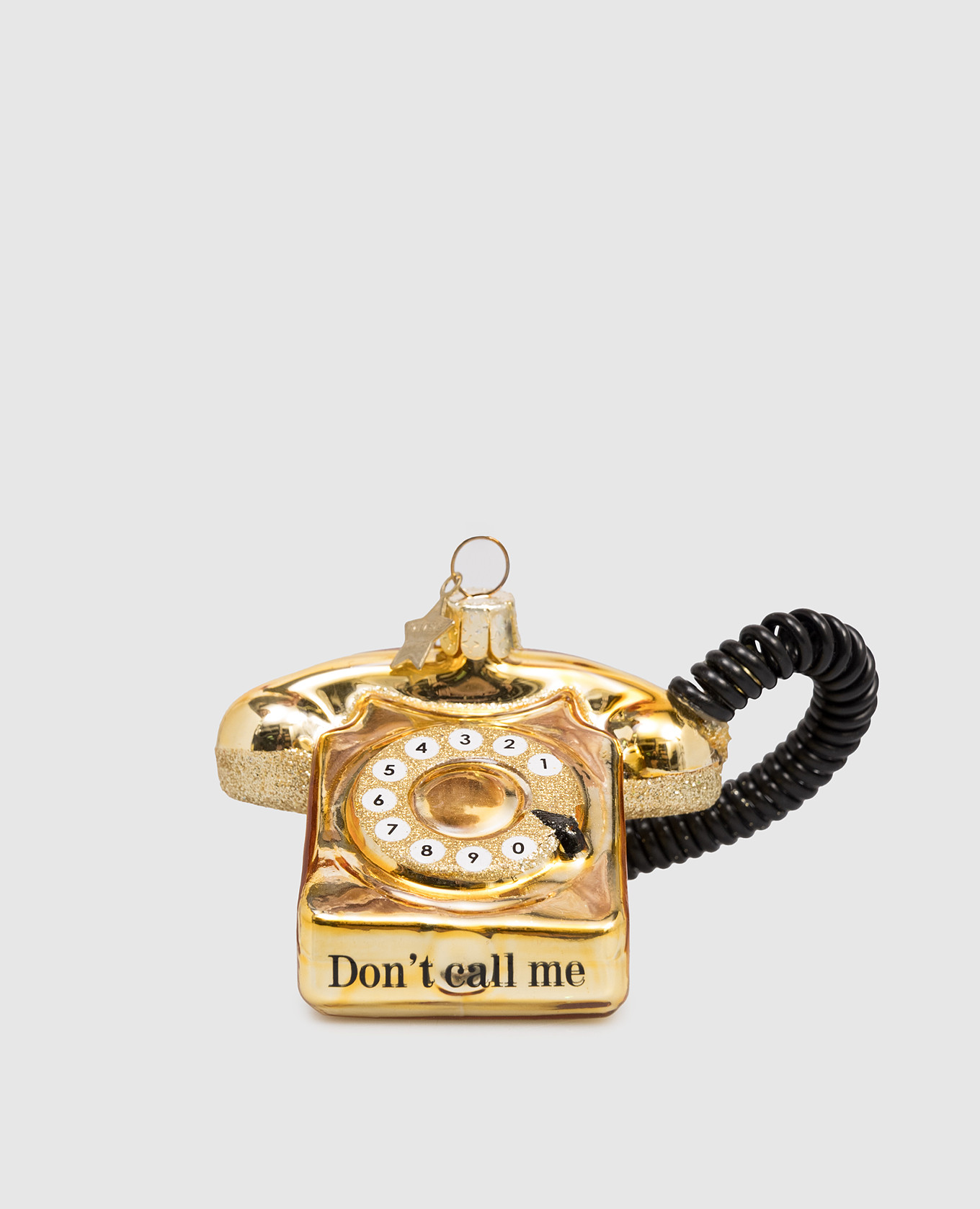 

Christmas tree toy Vintage telephone Vondels, Golden