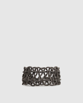 Peserico Gray braided bracelet E35549C0CC978