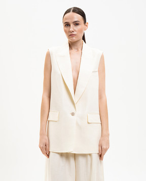 Peserico Ivory linen vest S0304002606