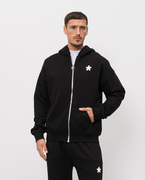 Comme des Fuckdown Black sports jacket with logo print FMS6CFABM01900