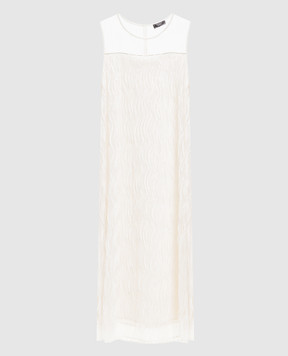 Peserico Ivory dress with figured appliques E0202803703