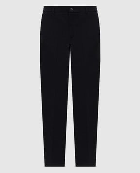 Peserico Navy blue pants with logo R54213J0D06904