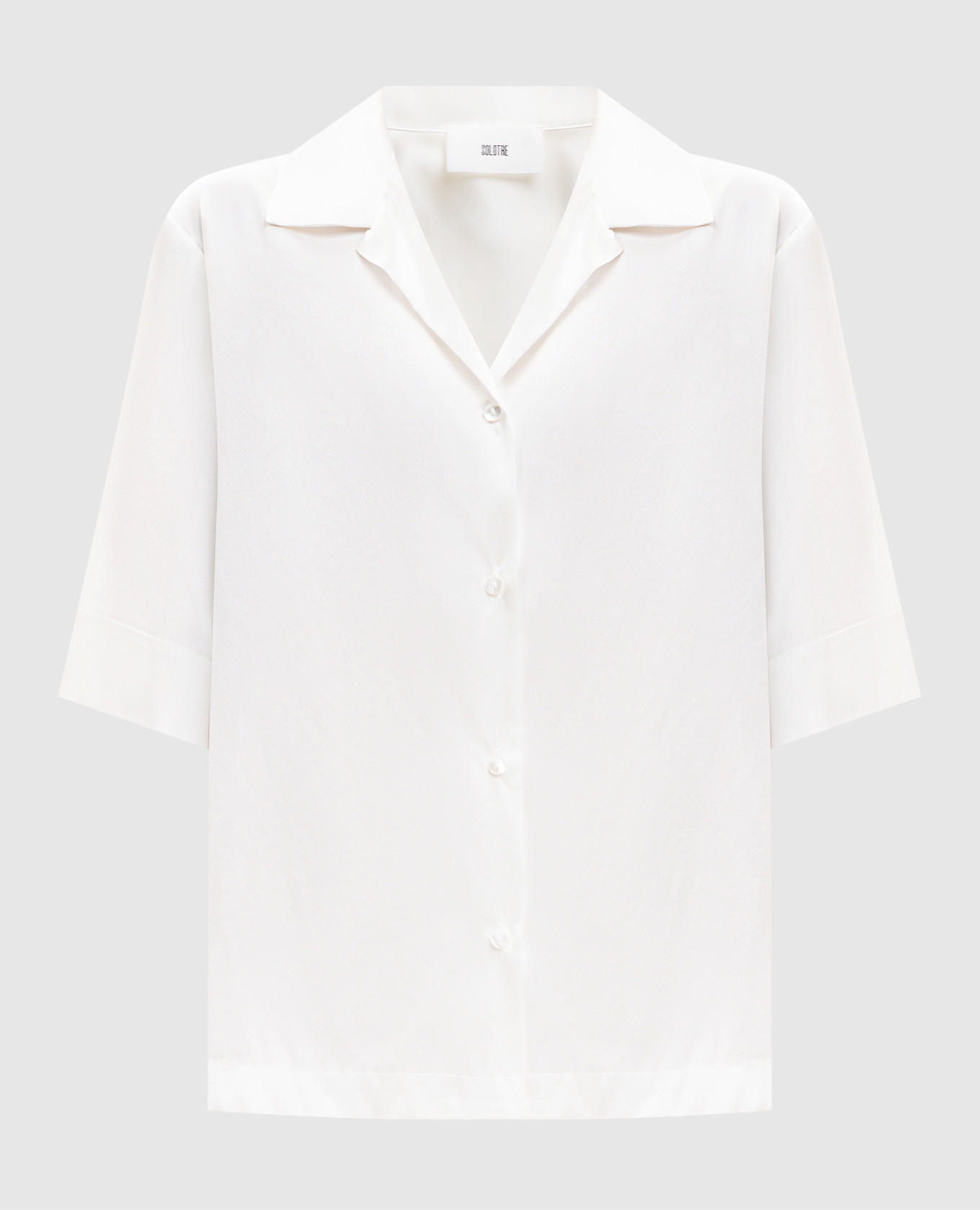 

White silk blouse Solotre