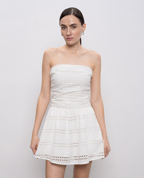 Faithfull White mini dress with embroidery FF4597RBW