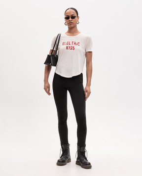 Ann Demeulemeester Floor Micro T-shirt in ivory B0013923FA740