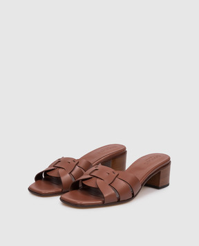 Doucal's Brown leather mules DD8882EDITUF073