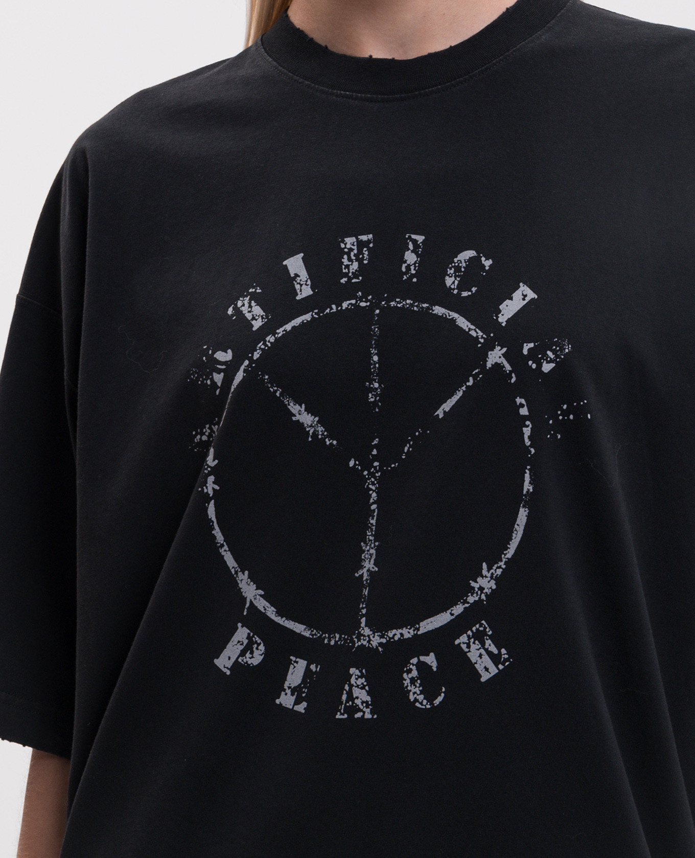 Black T-shirt with print Vetements 5