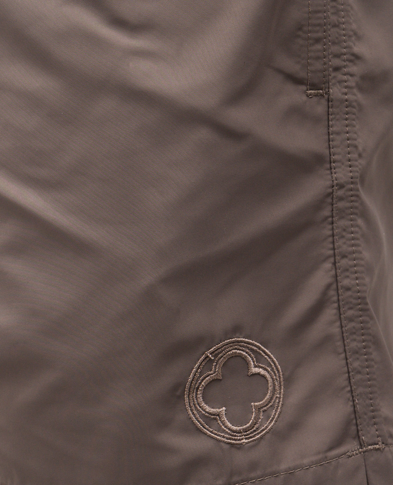 Brown swim shorts with embroidered logo Peserico 4